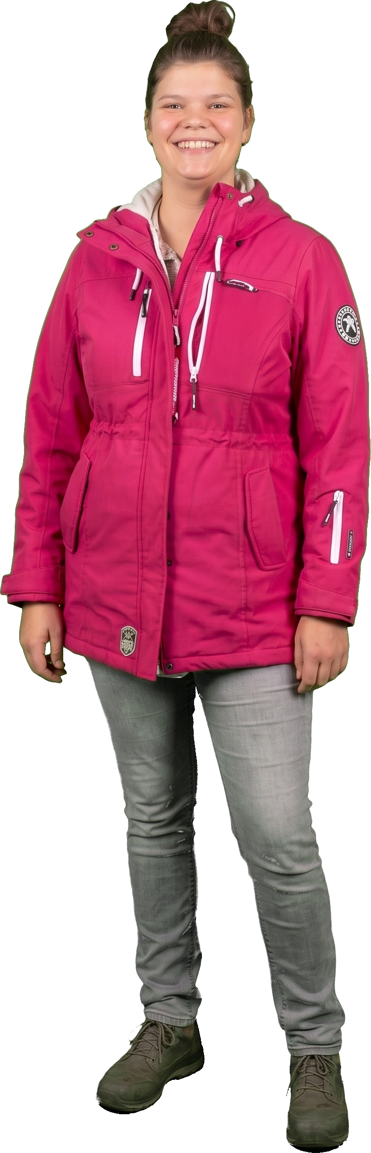 Maaike Dijk op de weide heuvel